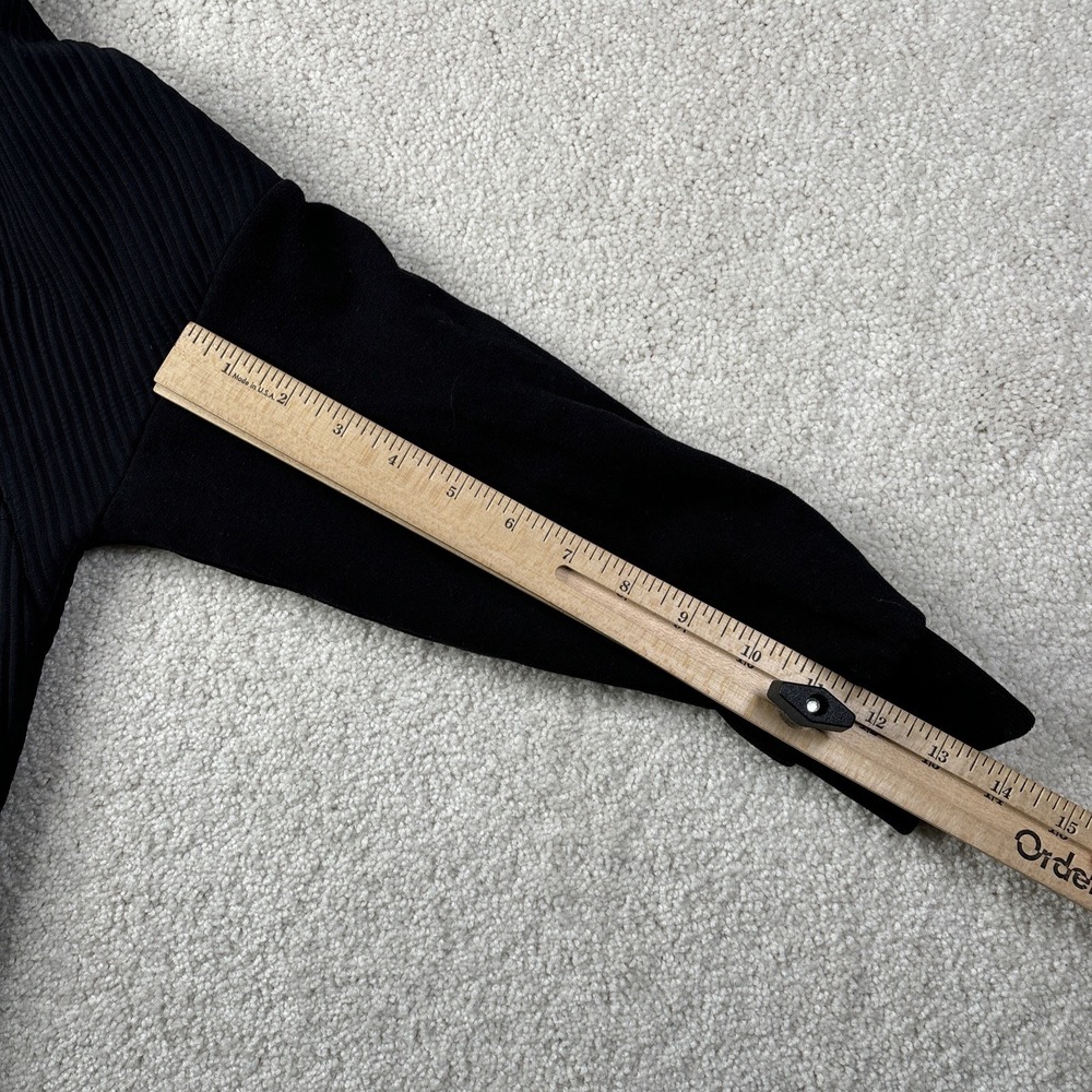 ALLSAINTS Nero Sweatshirt Men's Small V Neck Long Sleeve Ribbed Pullover Texture - Picture 6 of 8